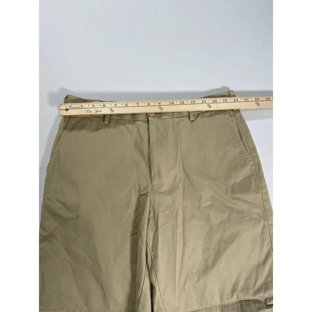 Peter Millar Mens‎ Tan Flat Front Preppy Classic 9